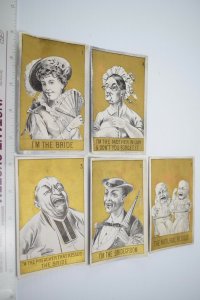 Lot of 5 Bride Groom Preacher Mother-In-Law Twins Comical Life Series F60