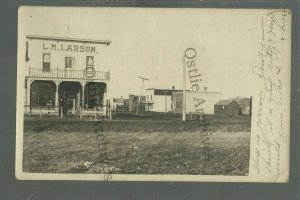 Doran MINNESOTA RPPC 1907 MAIN STREET nr Breckenridge Campbell GENERAL STORE