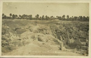 iraq, BABYLON BABIL بابل, Mesopotamia, The Lion and Ruins (1920s) RPPC Postcard 