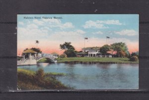 HAWAII, HALEIWA HOTEL c1940 ppc., unused.