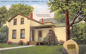 Residence Of Carrie Jacobs Bond - Janesville, Wisconsin WI