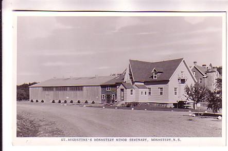 Real Photo, St Augustine's Monastery Minor Seminary, Nova Scotia, Canadian Po...