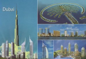 Dubai Aerial Multi Views 1990s Middle East Stunning Arabic Postcard