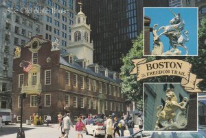 BOSTON, THE OLD STATE HOUSE, United States - Vintage POSTCARD