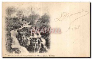 Old Postcard Mortain Vallee Cance pélite Cascade Bridge of the Devil