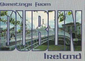 POSTAL B03883: Greetings from Ireland. Dublin.