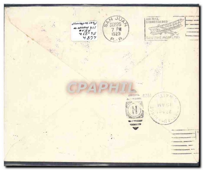 Letter Suriname to Port Au Prince September 26, 1923