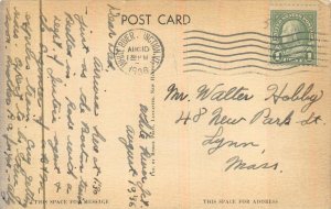 U.S. POST OFFICE WHITE RIVER JUNCTION VERMONT POSTCARD 1936
