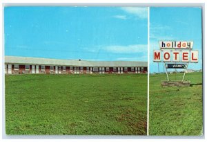 1972 Greetings from Holiday Motel Moncton New Brunswick Canada Vintage Postcard