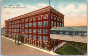 Chicago Illinois IL, 1935 Swift & Company General Office, Industrial, Postcard