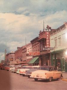 First Street Havre Montana Postcard Cars Downtown View Signs RPPC