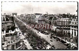 Old Postcard Paris And Its Wonders General view of & # 39avenue the Champs El...