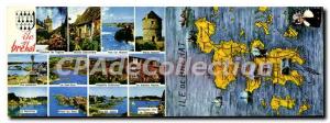 Modern Postcard ISLAND BREHAT Dual Card