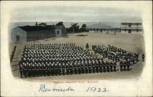 Drill at Prospect Camp - Bermuda c1905 Postcard