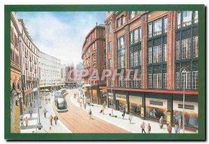 Postcard Modern Tramway in Strasbourg Rue des Francs Bourgeois