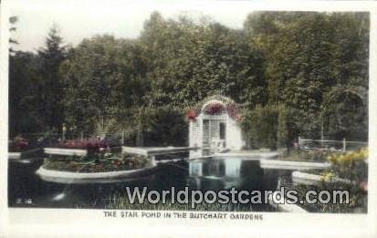 Star Pond Butchart Gardens Canada Unused 