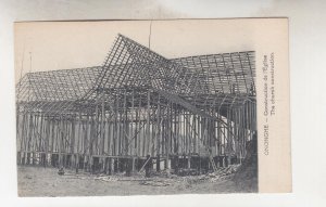 PAPUA NEW GUINEA,  c1910 ppc. ONONGHE, Church Construction, Sacred Heart Fathers