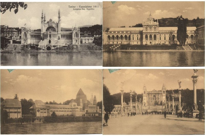 EXPOSITION 1911 TORINO ITALY 54 Vintage Postcards with BETTER! (L5921)