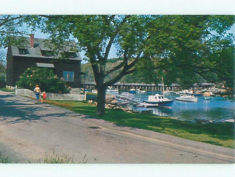 Pre-1980 BOAT SCENE Annisquam - Cape Anne Massachusetts MA AF3691