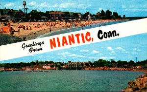 Connecticut Greetings From Niantic Split View