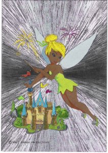 Copyright Walt Disney Productions Tinkerbell in Foils 4 by 6 Cute