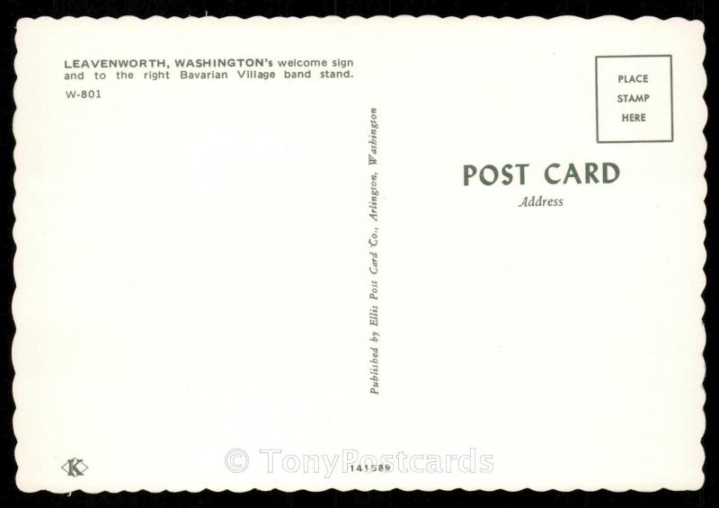 Welcome Sign, Leavenworth