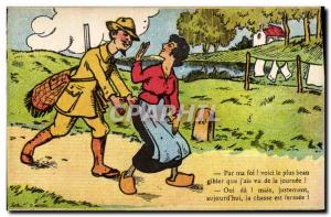 Old Postcard Hunting Hunter