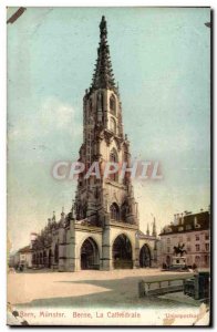 Old Postcard Bern Munster Bern The Cathedral