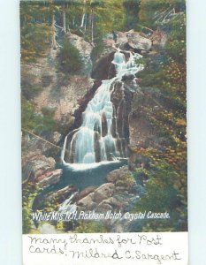 Pre-Chrome WATERFALL SCENE Pinkham Notch - Gorham & White Mountains NH AG4079