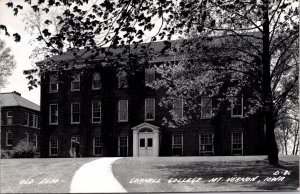 Real Photo Postcard Old Sem at Carnell College in Mount Vernon, Iowa