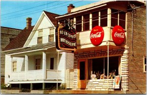 Postcard CAN Quebec Masson Restaurant Route 8 and 35 Coca-Cola