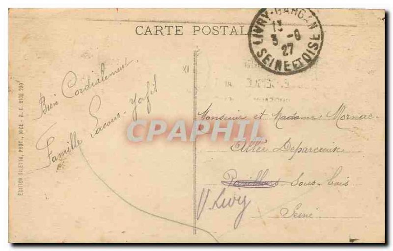 CARTE Postal Former Monaco general view of the Principality
