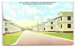 Postcard Street Barracks Replacement Center Fort Francis E. Warren Cheyenne WY