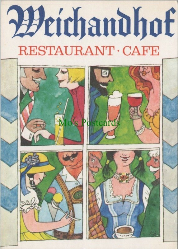 Food & Drink Postcard - Weichandhof Restaurant & Cafe, München, Germany RR13939