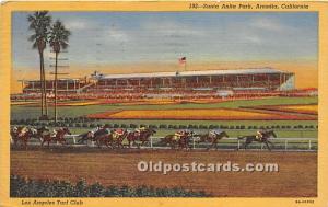 Santa Anita Park Arcadia, California, CA, USA Horse Racing 1957 light postal ...