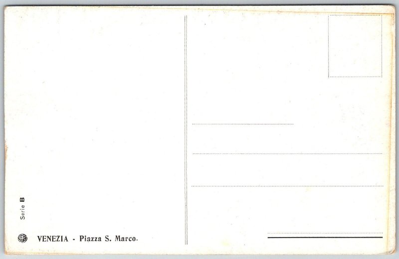 Venice Venezia Italy c1910 Postcard Piazza San Marco