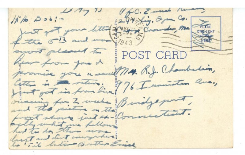 Military - Camp Crowder, MO. Cleaning the Barracks