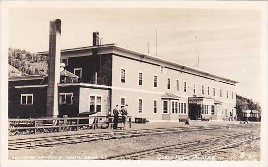 Alaska Ouray Curry Hotel &  Railroad Depot Real Photo RPPC