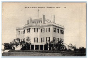 1948 Exterior Knox Memorial Mansion Building Thomaston Maine ME Vintage Postcard