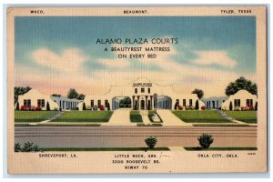 Little Rock Arkansas Postcard Alamo Plaza Courts Exterior Building 1938 Vintage