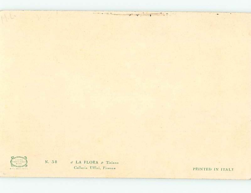 Pre-1907 foreign risque SEMI TOPLESS GIRL ALMOST EXPOSING ONE BREAST HL8600