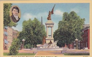 Francis Scott Key Monument Eutaw Place Baltimore Maryland