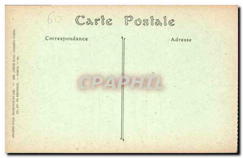 Old Postcard Chateau de Pierrefonds Honor Court