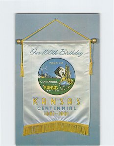 Postcard Our 100 Birthday Kansas Centennial Kansas USA