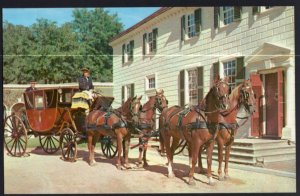 Virginia MOUNT VERNON The Powel Coach George Washington Horses - Chrome