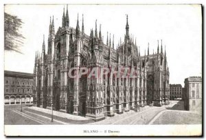 Old Postcard Milano Il Duomo