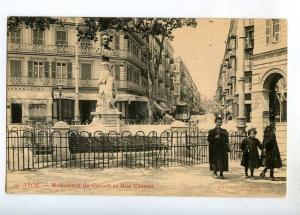 247741 FRANCE NICE Rue Cassini Carnot satue TRAM Vintage PC