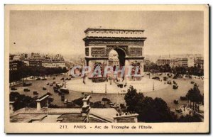 Old Postcard Paris Arc de Triomphe L & # 39Etoile