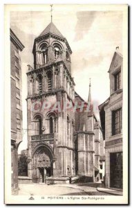 Old Postcard Poitiers L Eglise Ste Radegonde