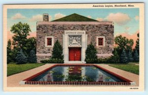 MOORHEAD, Minnesota MN ~ AMERICAN LEGION ca 1940s Linen Clay County Postcard